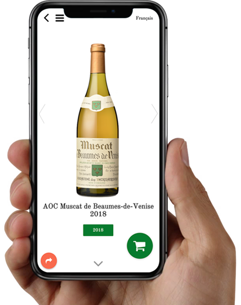 Order button on a vin.co product sheet
