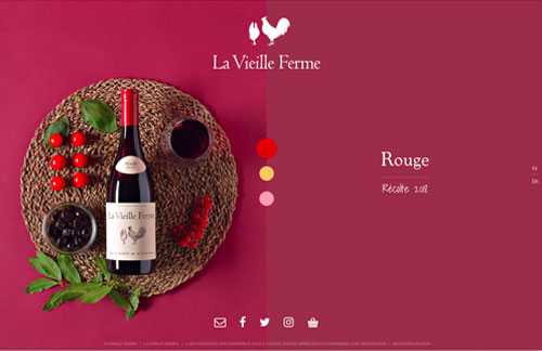 Site WordPress La Vieille Ferme propulsé par vin.co