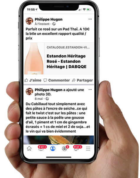 Social sharing preview of a vin.co wine sheet
