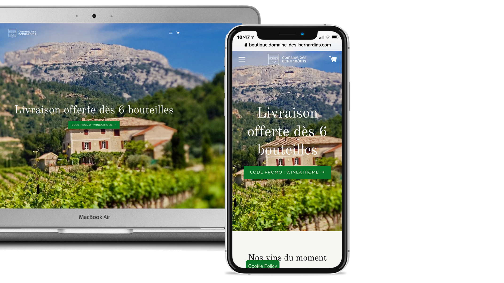 Shopify store powered by vin.co