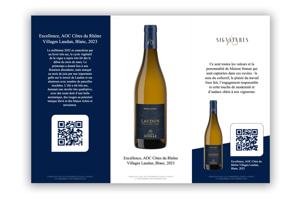 Format of the vin.co tasting display